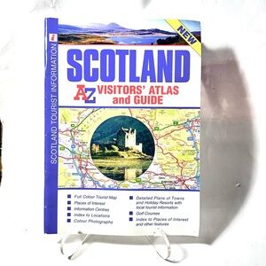 Vintage Atlas Scotland A-Z Visitors Guide 2000 Y2K Geographic Map